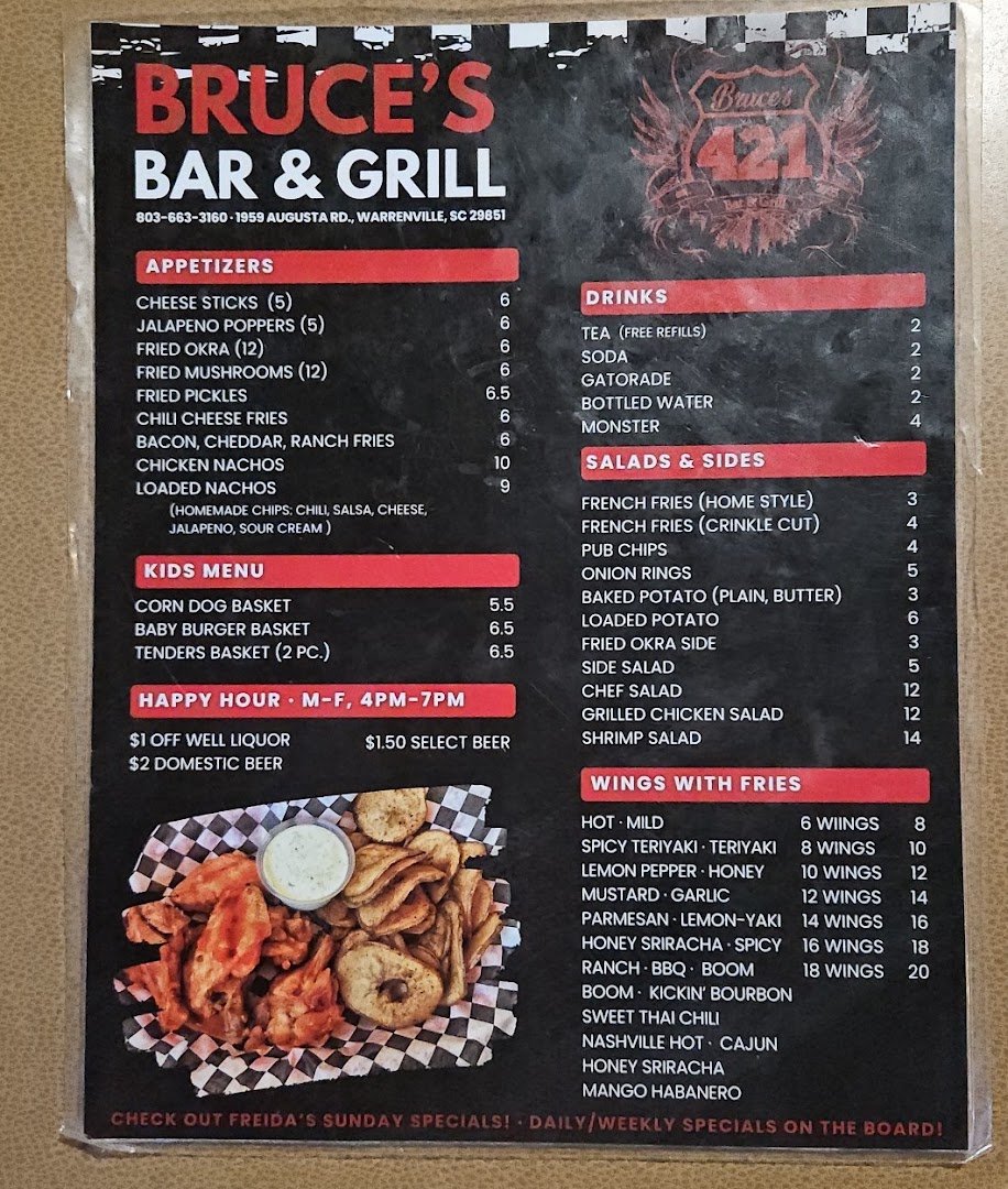 Casual bar seating with burgers and drinks.