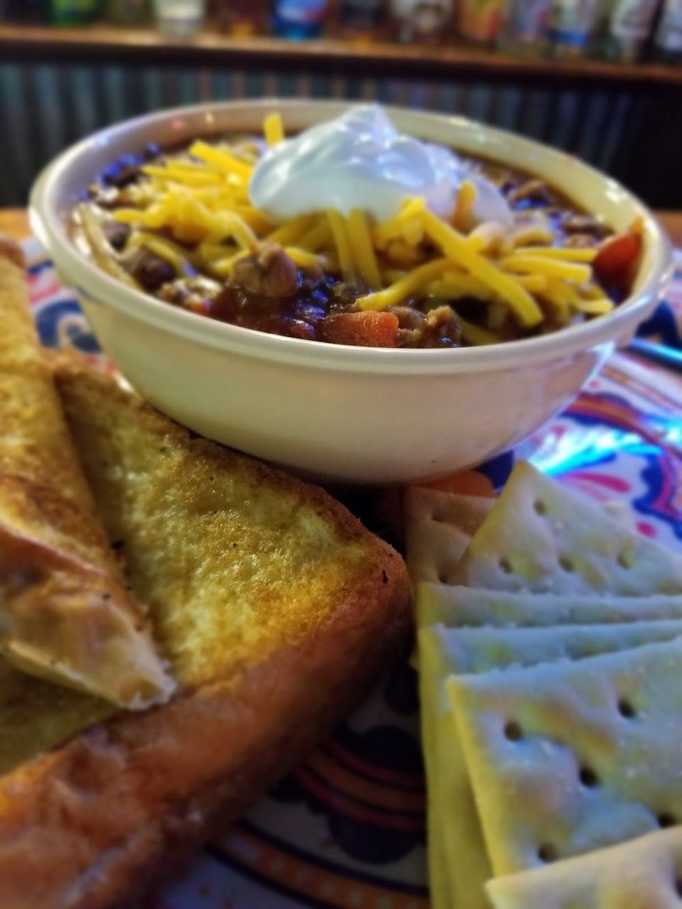 Homemade Chili and Grilled Cheese