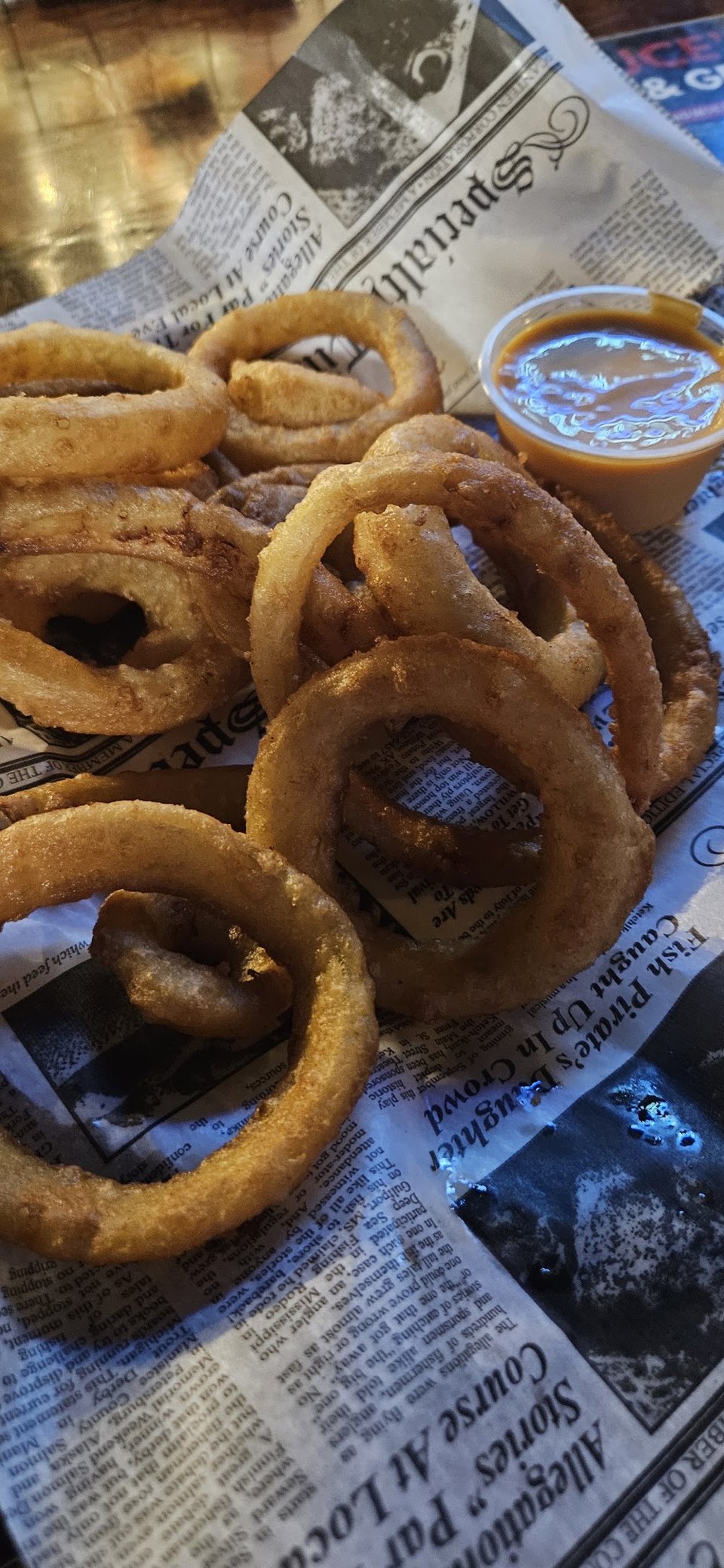 Onion Rings with Boom Boom Sauce
